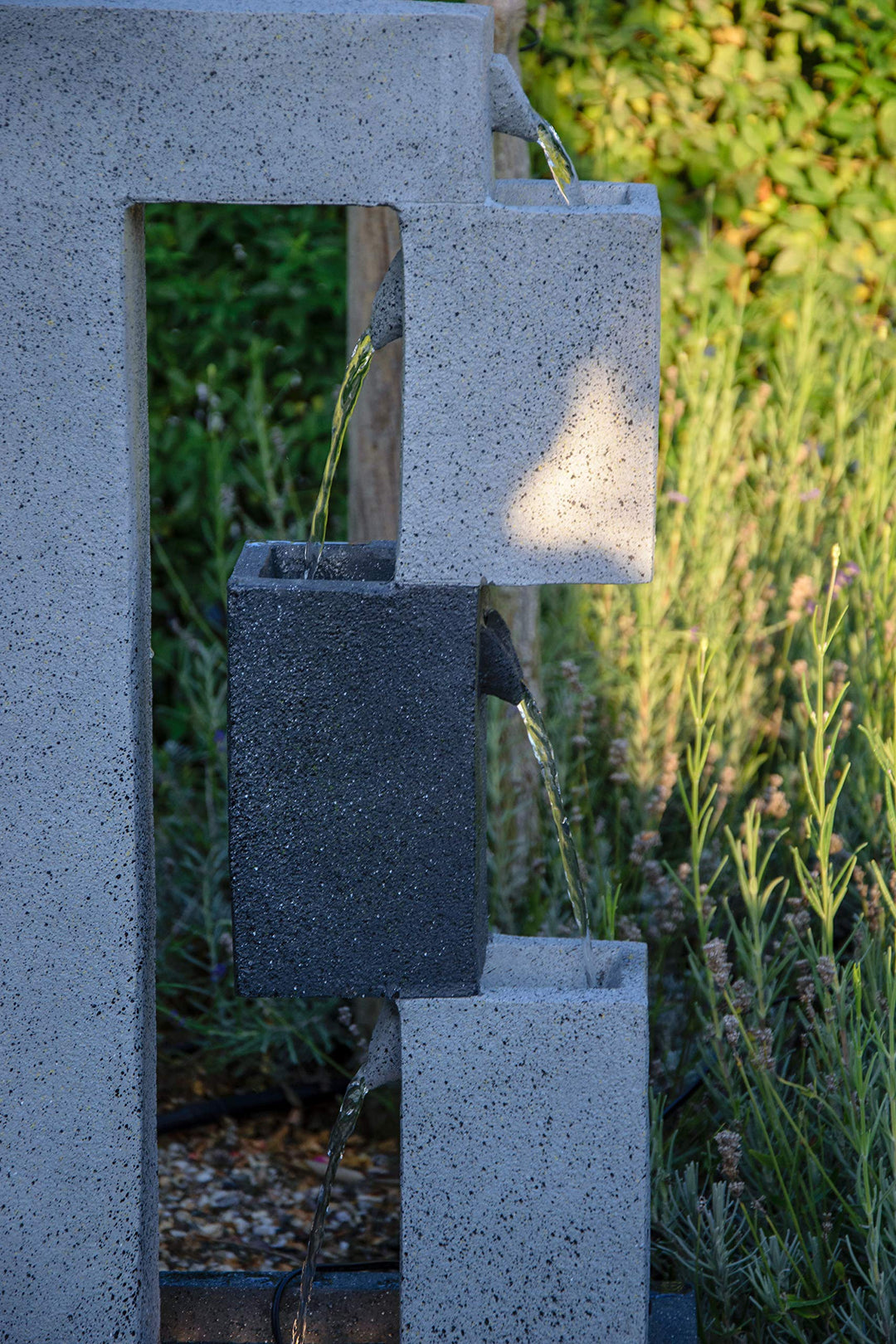 Gartenbrunnen Mars mit LED Polyresin Steinoptik 90,5 cm Outdoor - Bild 7