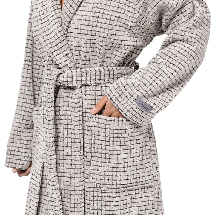 Bademantel Schalkragen Velours 90% Baumwolle Unisex Gr. XXL - Bild 2