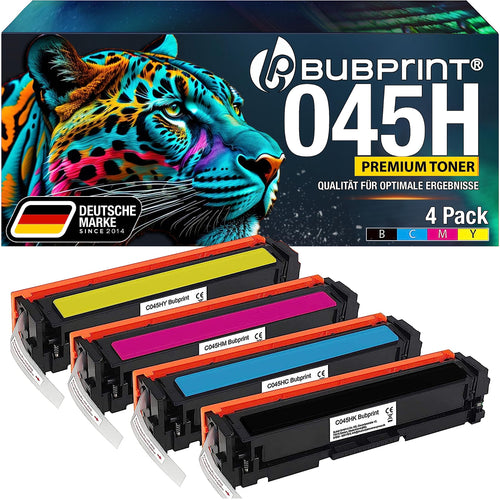 Toner Set 4-farbig kompatibel mit Canon 045 / 045H CMYK