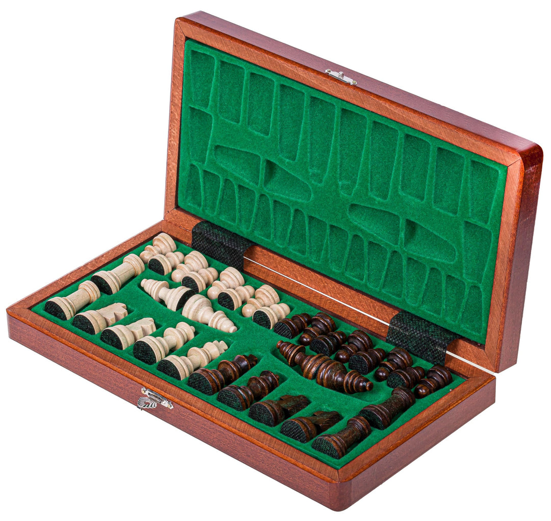 Schachspiel Holz magnetisch mit Schatulle 27x27 cm - Bild 4