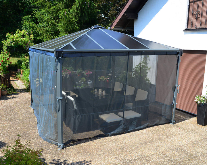 Mosquito-Netz Pavillon Palermo 3000/3600 Grau 360x217 cm - Bild 2