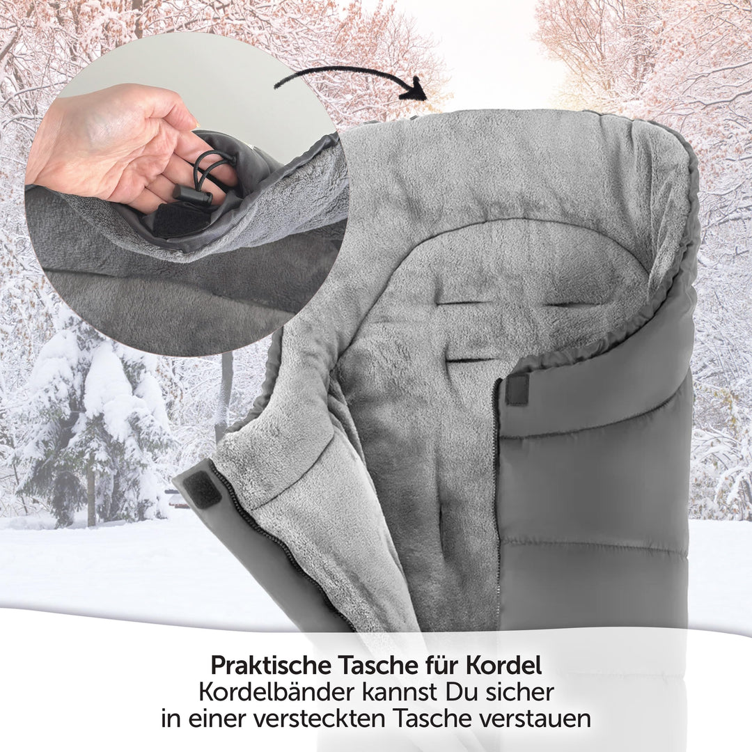 Kinderwagen Fusssack Winter Teddy-Fleece universal 6-36 Monate - Bild 5