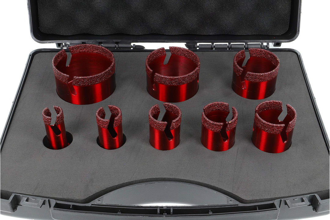 Diamant-Trockenbohrer Set 8-teilig M14 Ø 20–68 mm für Winkelschleifer - Bild 6