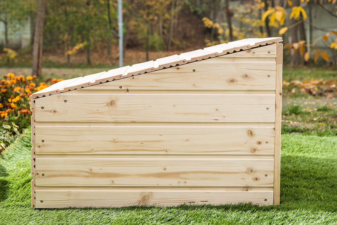Garage für Rasenmähroboter Holz 70x70 cm Wetterschutz - Bild 6