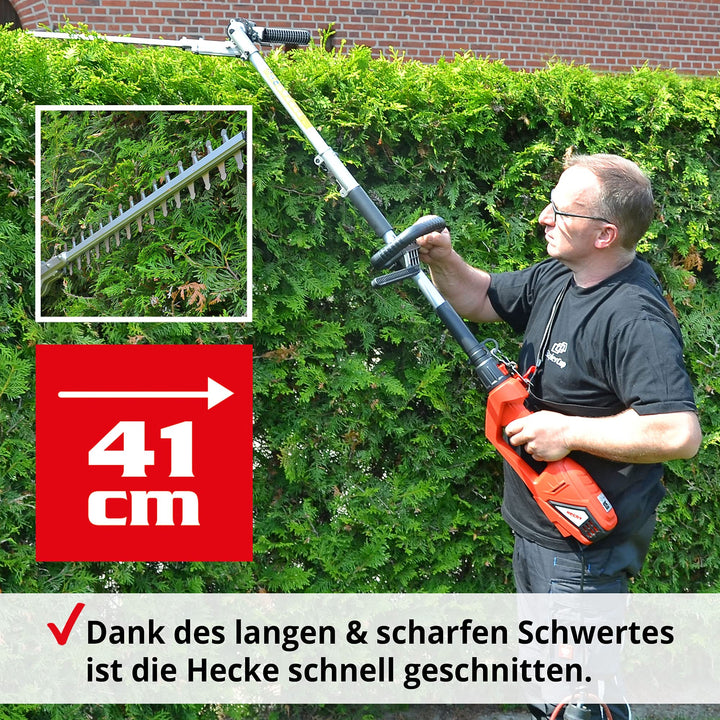 Elektro-Teleskopheckenschere 900W 41cm Schnittlänge 4m Reichweite - Bild 3