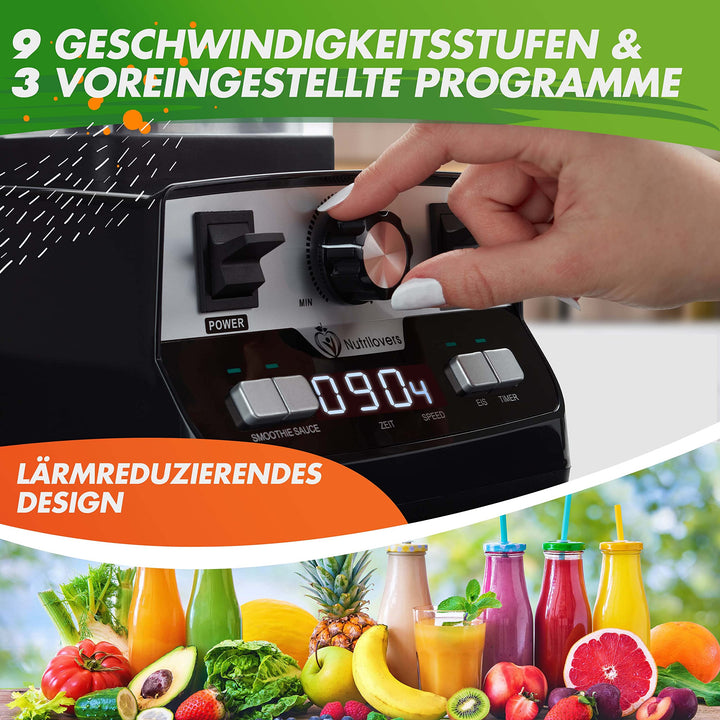 Standmixer 2000W Hochleistung 2L Tritan BPA-frei 9 Stufen - Bild 4