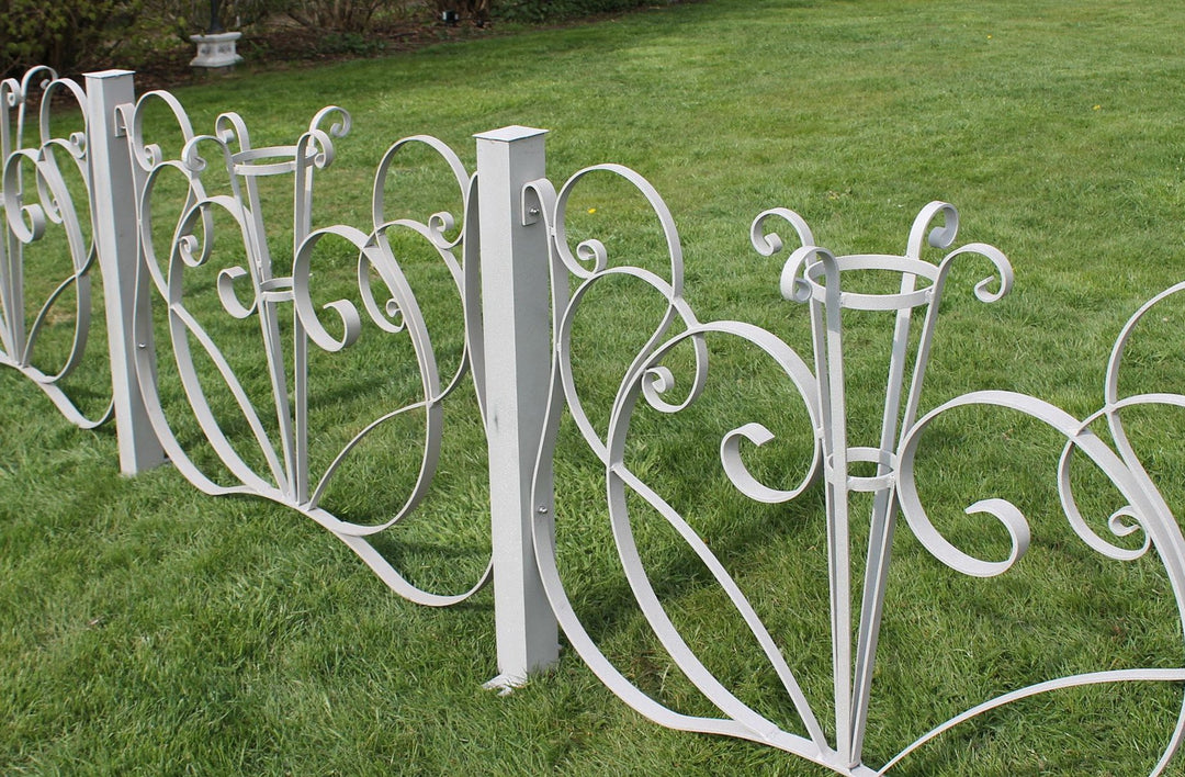 Gartenzaun-Element Aluminium 102x72 cm Alu-Natur Dekorzaun - Bild 9