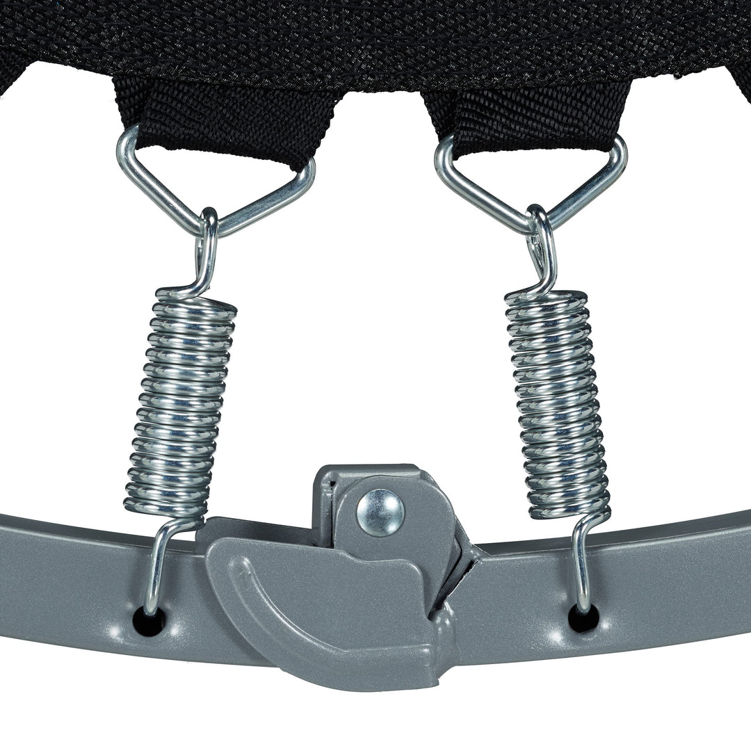 Fitness-Trampolin faltbar Indoor 95 cm, bis 100 kg, blau-schwarz - Bild 8