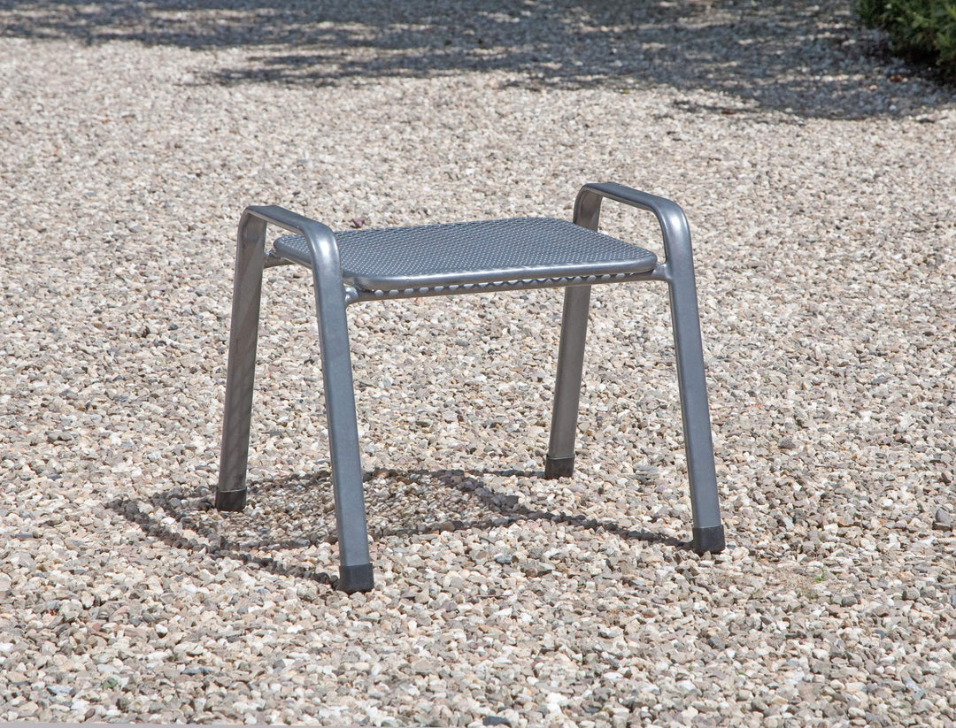 Stapelhocker Outdoor Streckmetall eisengrau klappbar wetterfest - Bild 4