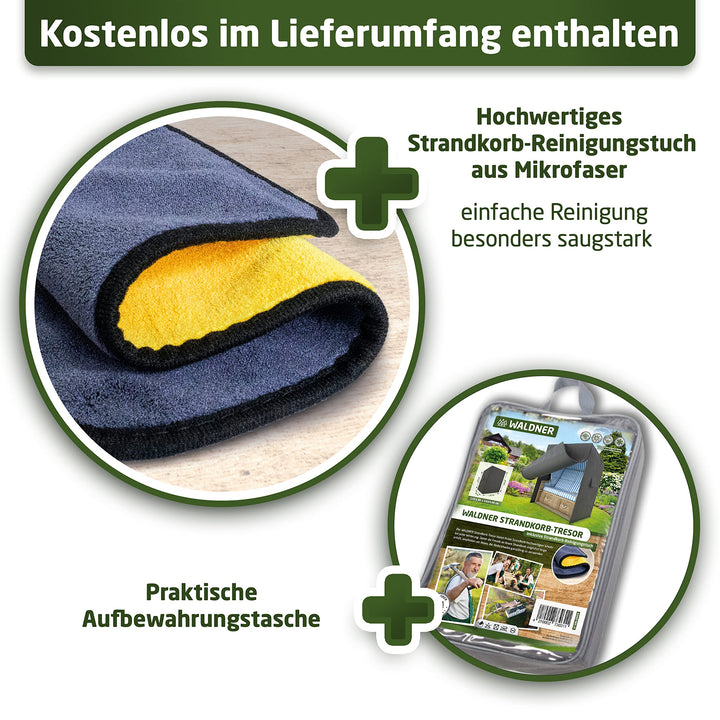 Strandkorb Schutzhülle Oxford 600D wasserdicht 120x90x160 cm grau - Bild 6
