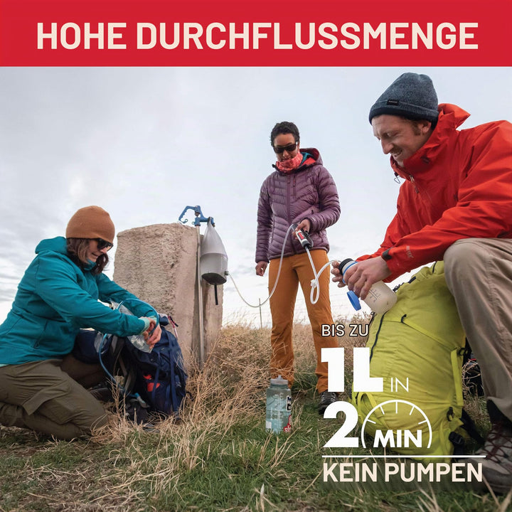 Schwerkraft-Wasserfilter 10 L Hohlfaser mit Aktivkohle für Camping - Bild 4