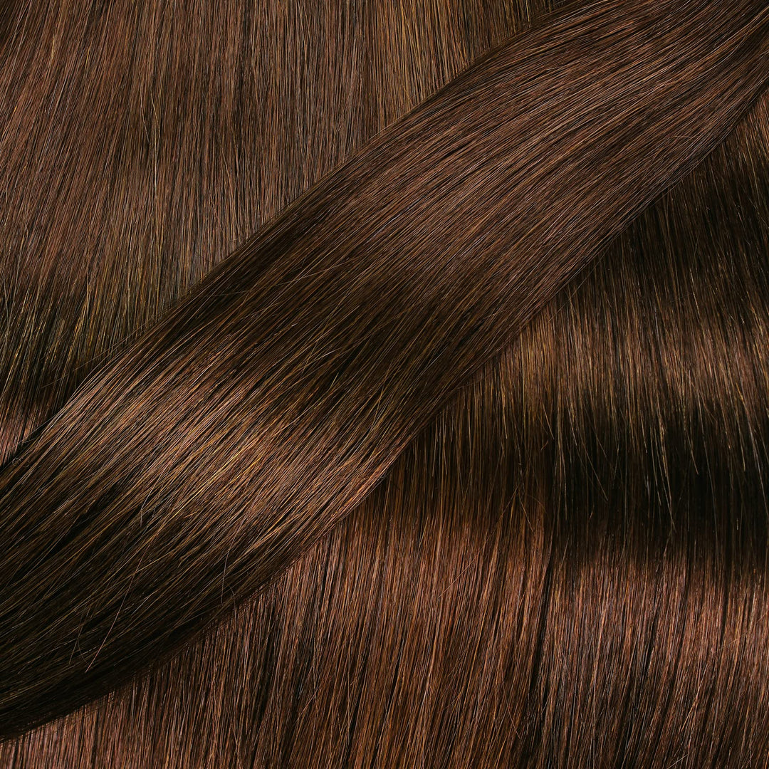 Microring Extensions Echthaar glatt 50 Strähnen 40cm dunkelblond-gold - Bild 4