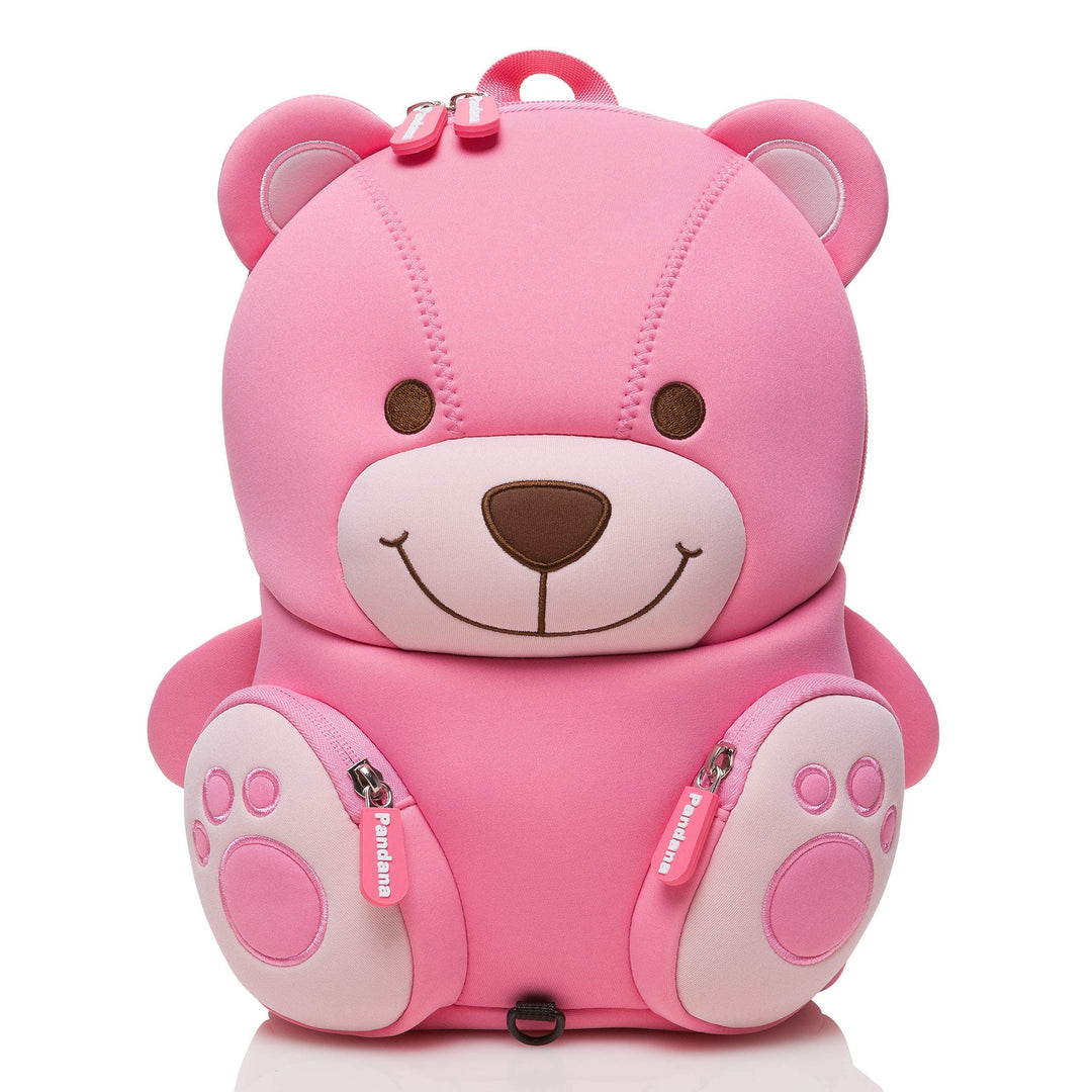 Kinderrucksack Neopren Bär-Design rosa für Kindergarten