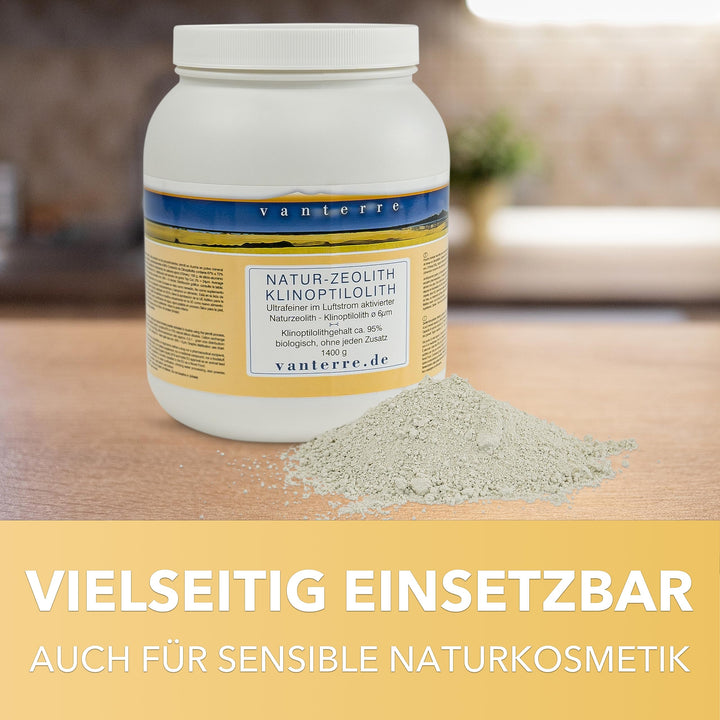 Zeolith Klinoptilolith ultrafein 6µm 1400g in HDPE-Dose - Bild 8