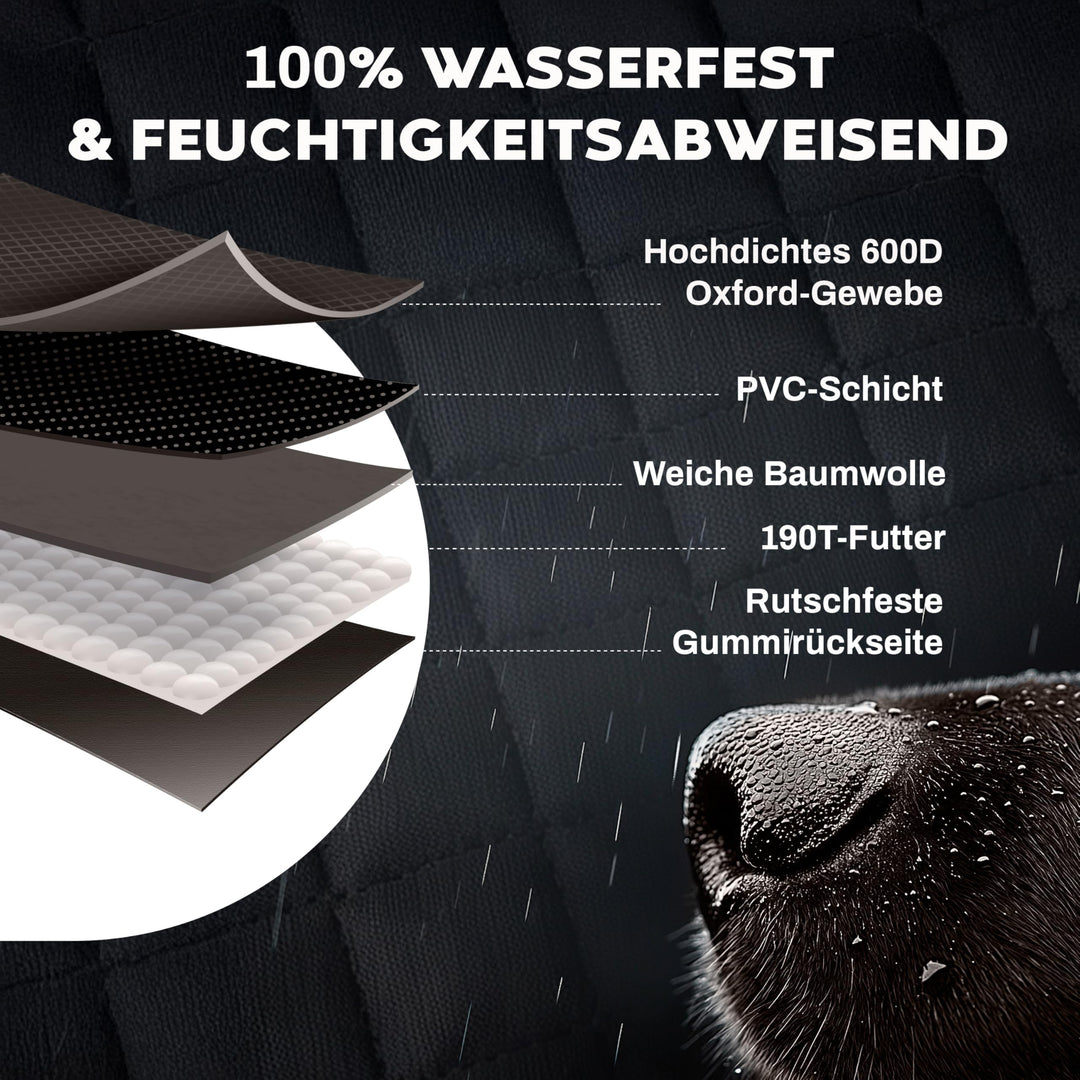Kofferraumschutz universal wasserdicht 174x190cm Hund Oxford Gewebe - Bild 8