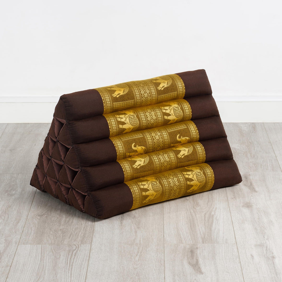 Dreieckskissen Extrahoch Kapok Thaiseide Rückenstütze 38x55x35cm - Bild 2