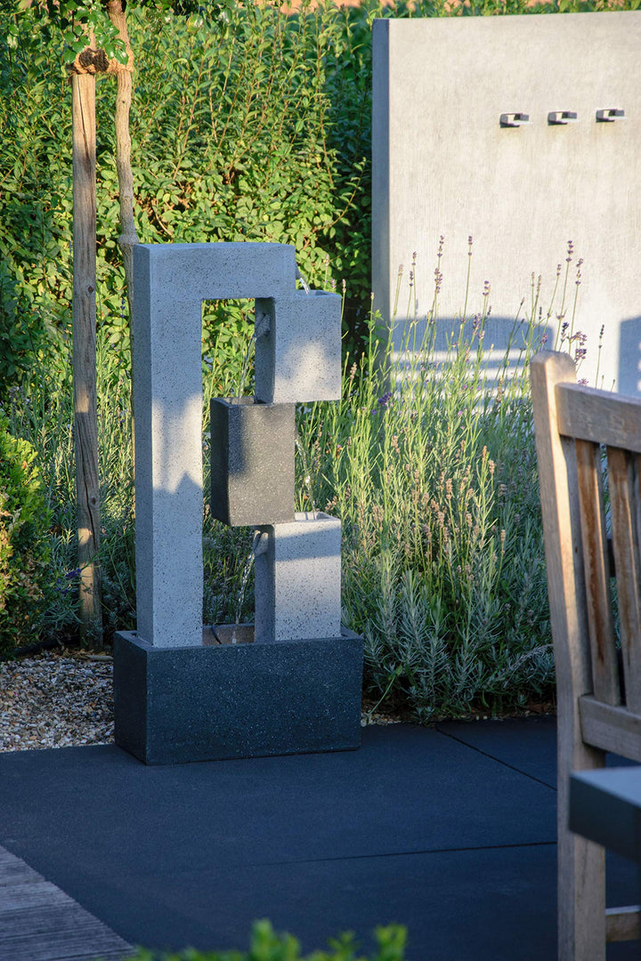 Gartenbrunnen Mars mit LED Polyresin Steinoptik 90,5 cm Outdoor - Bild 6