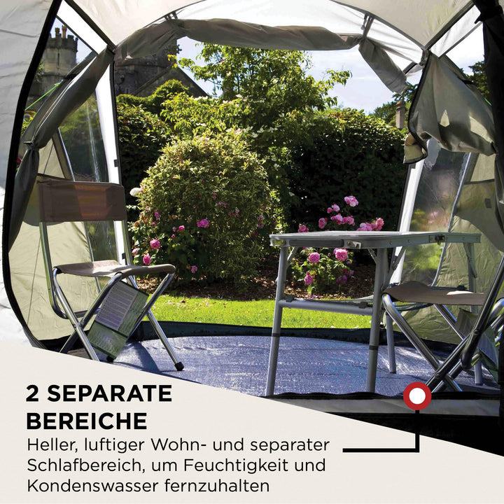 Tunnelzelt 3 Personen Fiberglas wasserdicht 3000mm für Camping - Bild 4