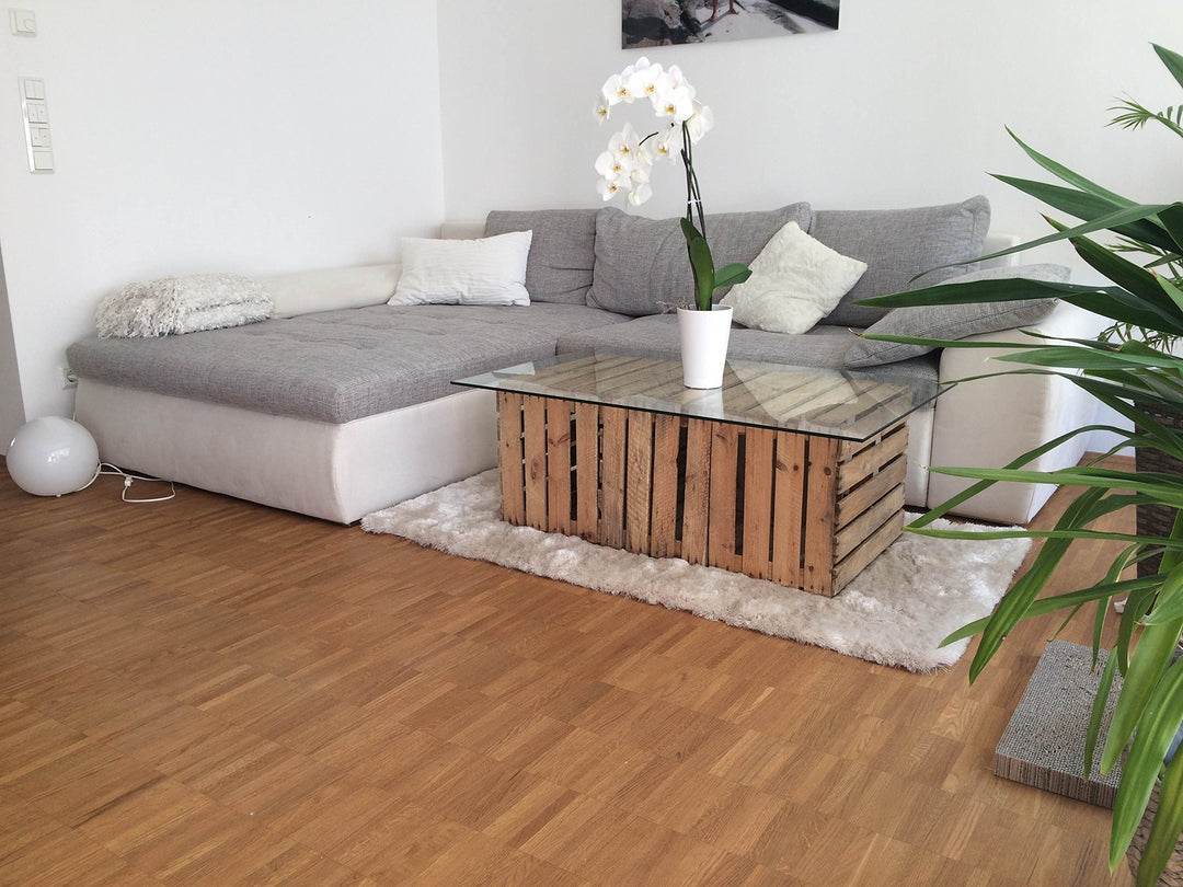 Holzkisten Set 4-teilig geflammt Shabby Chic Couchtisch Regal - Bild 6