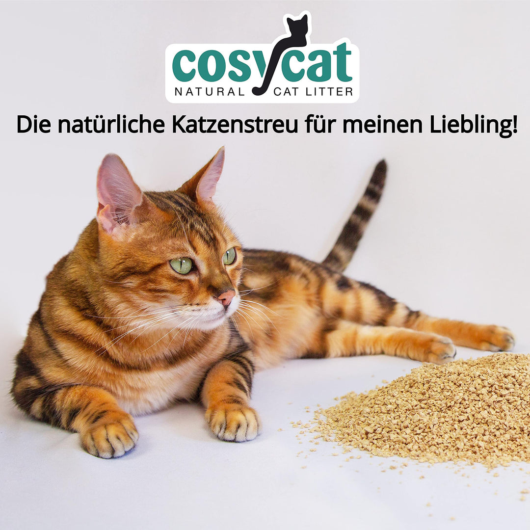 Katzenstreu aus Holz klumpend fein 4x10l toilettenspülbar - Bild 7