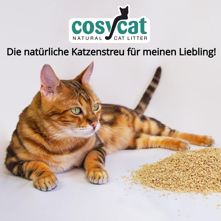 Katzenstreu aus Holz klumpend fein 4x10l toilettenspülbar - Bild 7