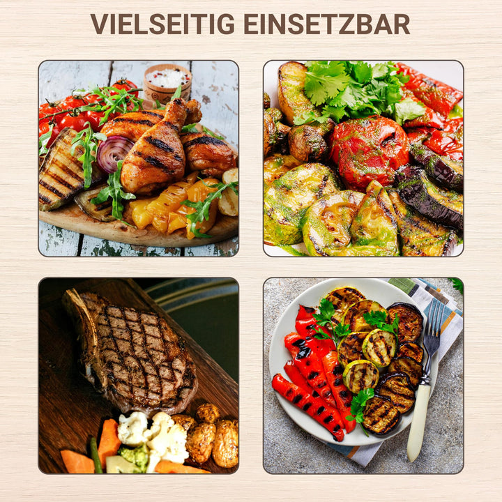 Kontaktgrill 1300W mit herausnehmbaren Backplatten, Schwarz - Bild 4
