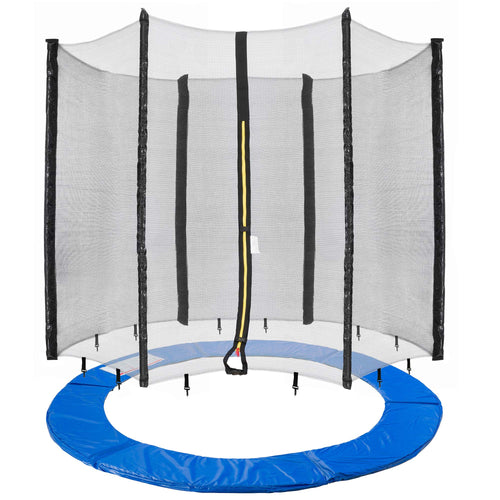Trampolin Sicherheitsnetz mit Randabdeckung 244/305 cm 6 Stangen