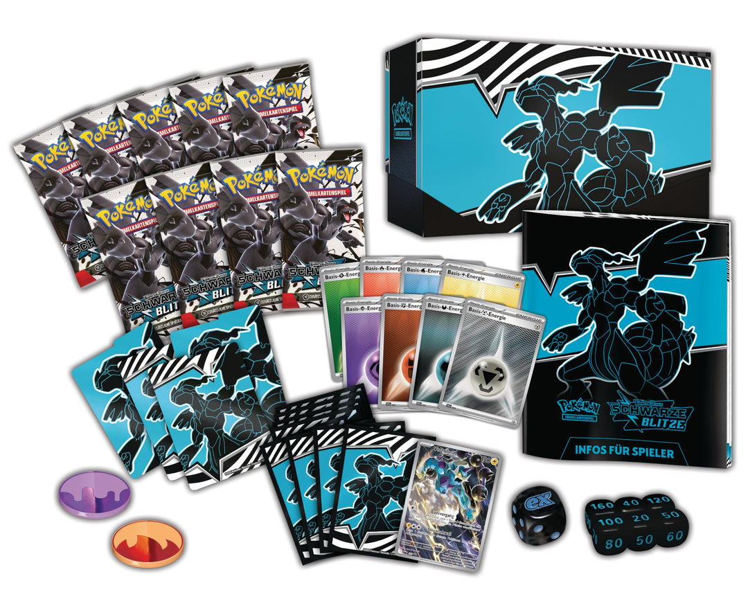 Pokémon Sammelkartenspiel Top-Trainer-Box Schwarze Blitze 9 Packs - Bild 8
