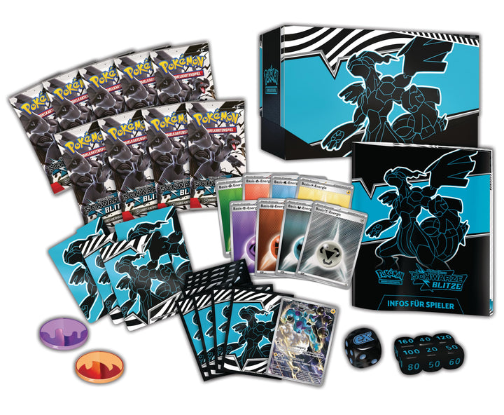 Pokémon Sammelkartenspiel Top-Trainer-Box Schwarze Blitze 9 Packs - Bild 8