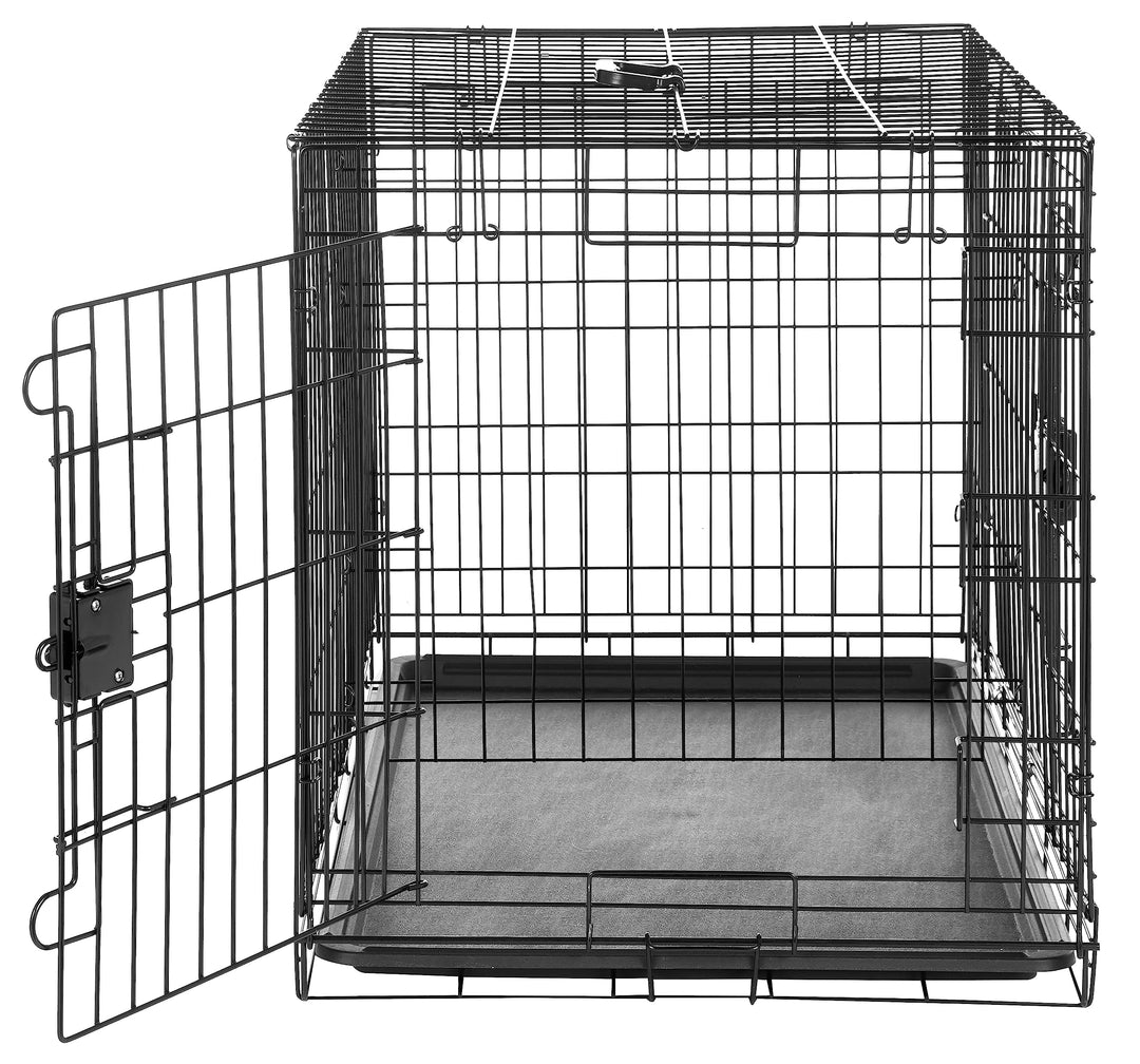 Hundekäfig Metalldraht faltbar mit Doppeltür 91x58x64 cm - Bild 4