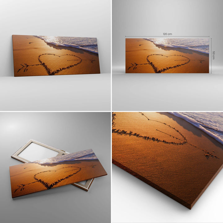 Leinwandbild Maritim Landschaft 120x50cm aufhängefertig - Bild 2