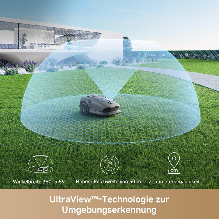 Mähroboter ohne Begrenzungskabel 360° 3D LiDAR bis 1000 m² Rasen - Bild 4