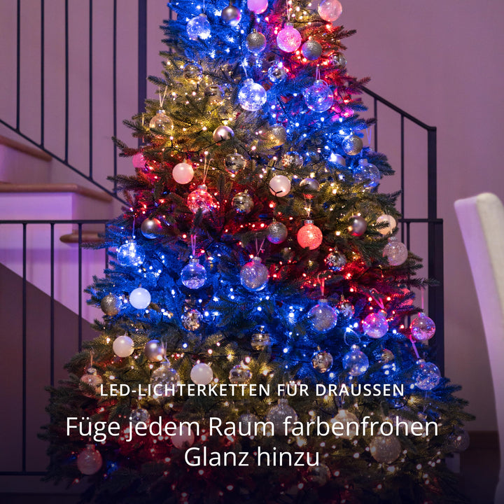 LED-Lichterkette Smart RGB+Weiss 400 LEDs 32m IP44 App-Steuerung - Bild 2