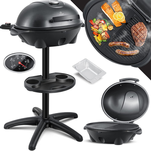Elektrogrill 2in1 Stand- und Tischgrill XXL 2400W mit Deckel
