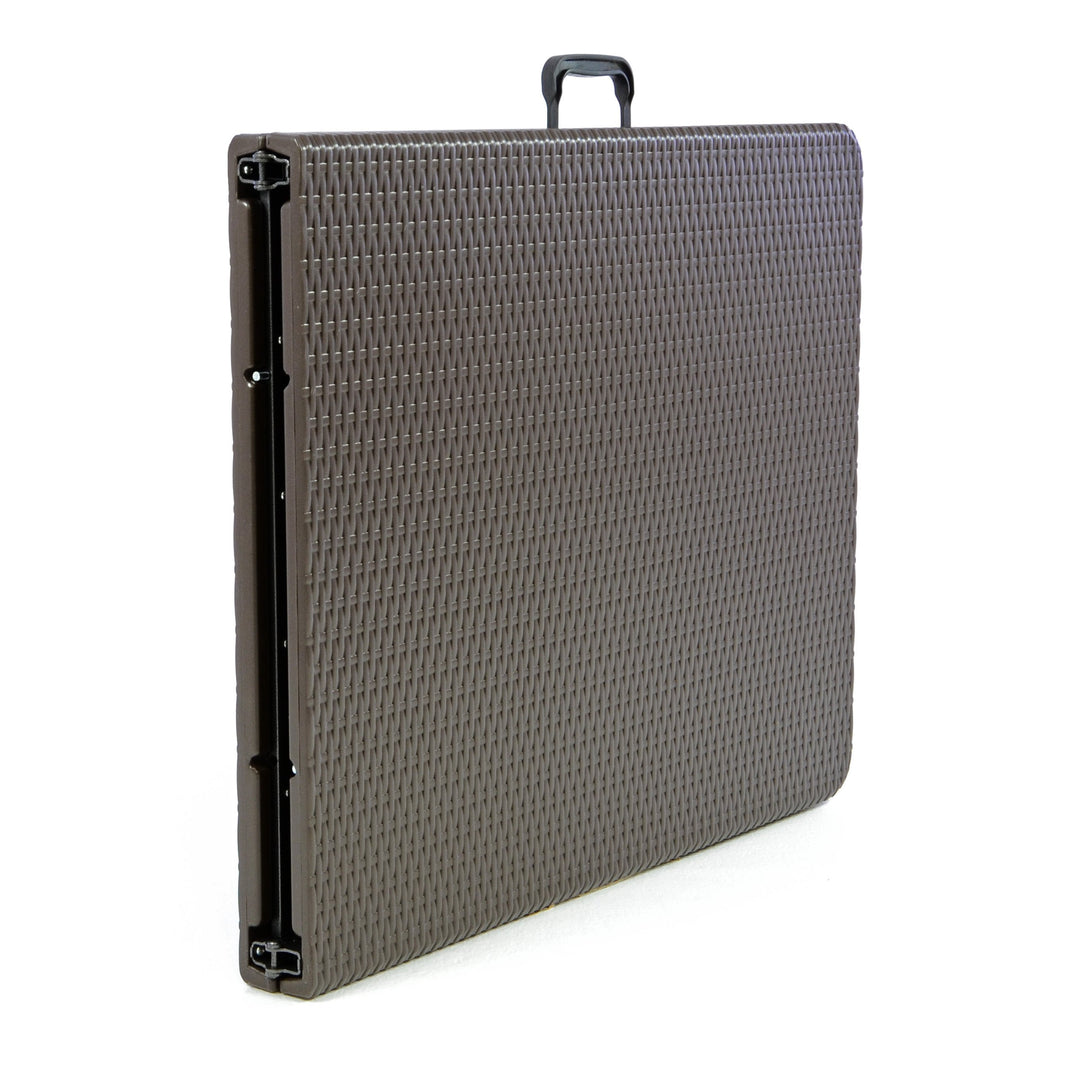 Klapptisch Rattan-Optik 180x75 cm klappbar bis 170 kg - Bild 8