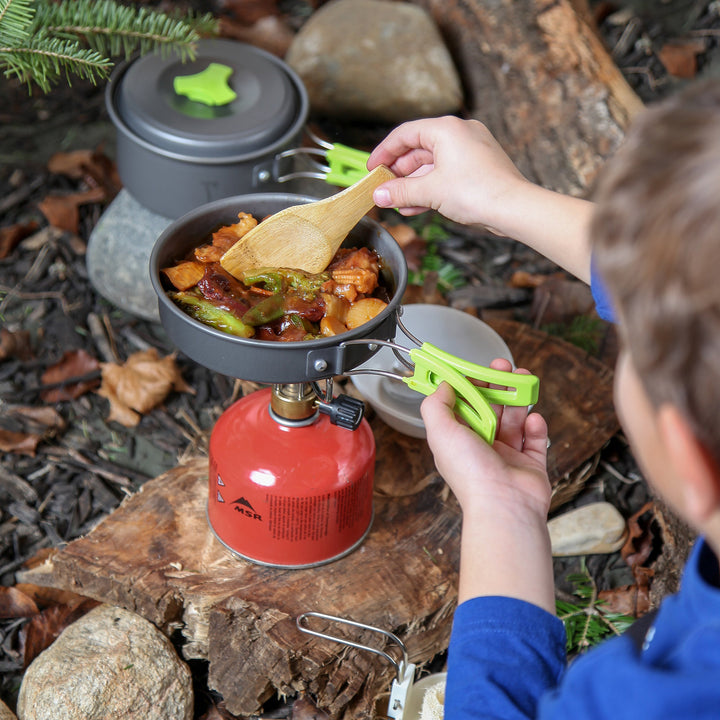 Camping Kochgeschirr Set 10-teilig Aluminium 1L für Wandern - Bild 7