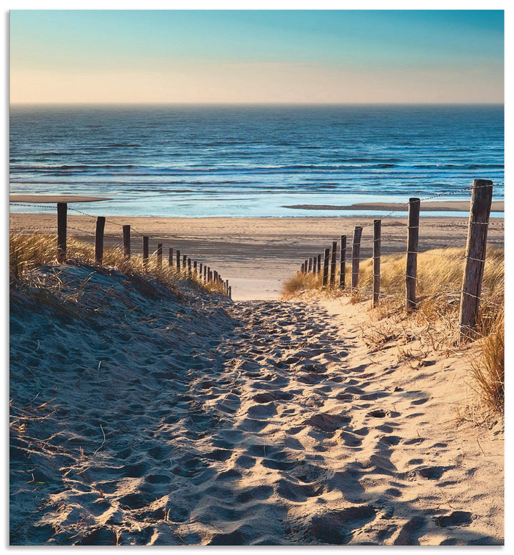 Küchenrückwand Alu Nordsee Strand 65x60 cm Spritzschutz