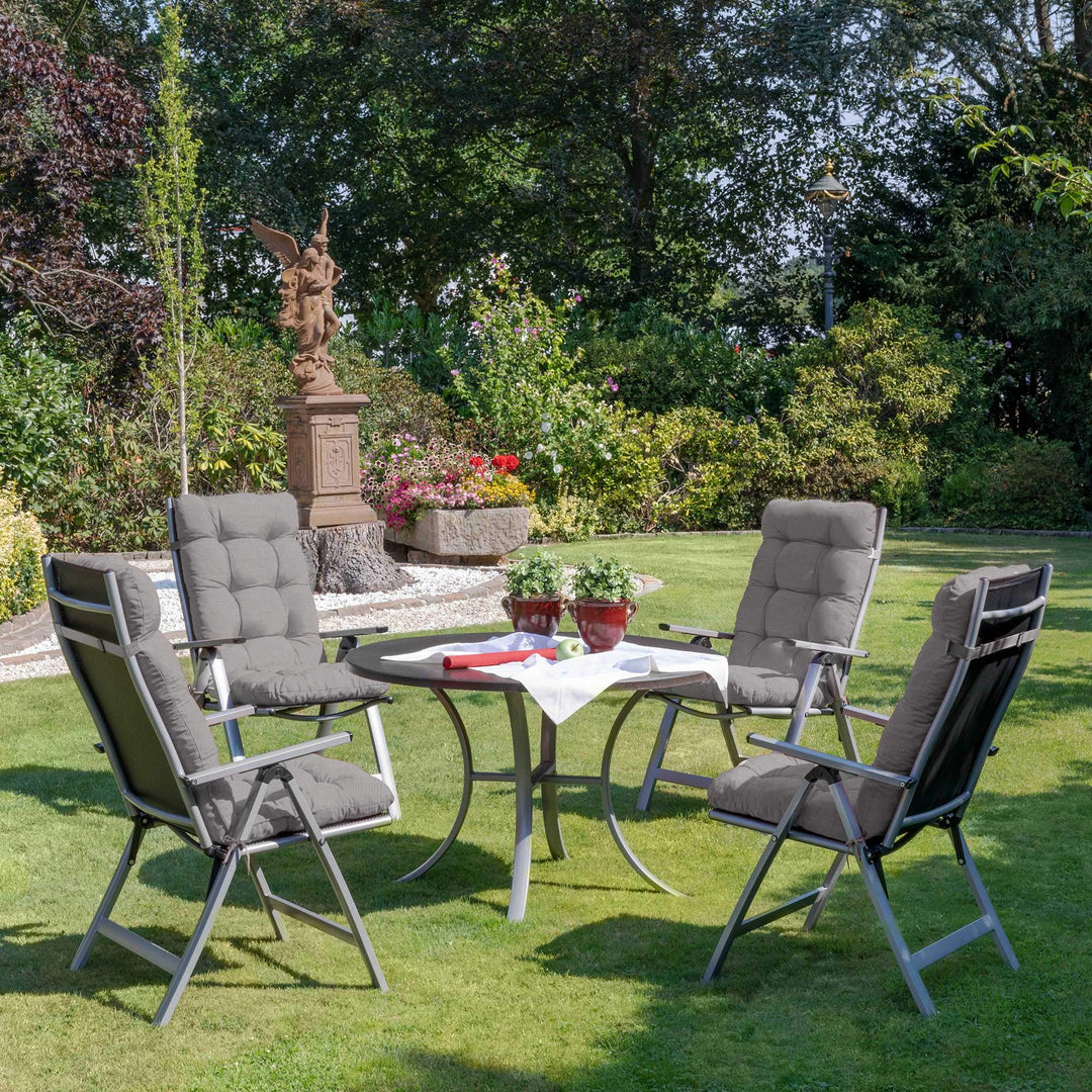 Hochlehner Auflagen 2er Set 100% Polyester UV5 für Gartenstühle - Bild 2