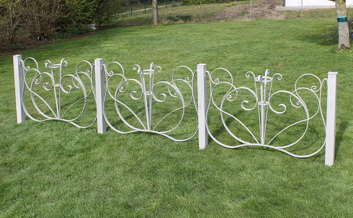 Gartenzaun-Element Aluminium 102x72 cm Alu-Natur Dekorzaun - Bild 6