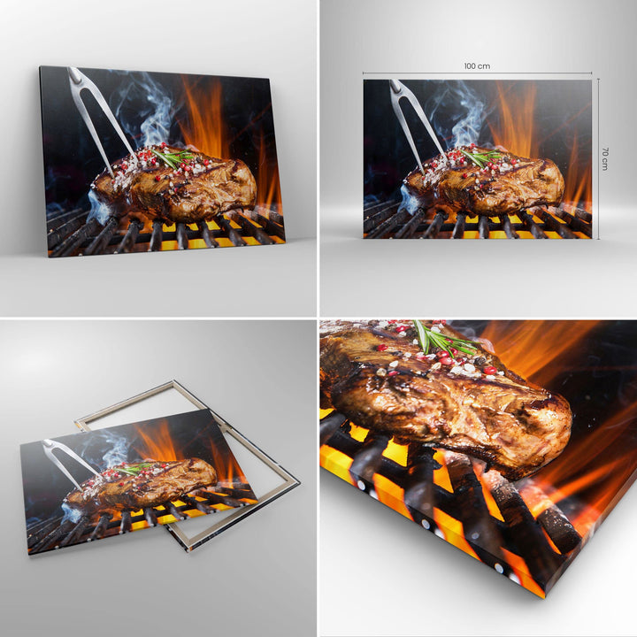Leinwandbild Küche 100x70 cm Gastronomie-Motiv Canvas-Druck - Bild 2