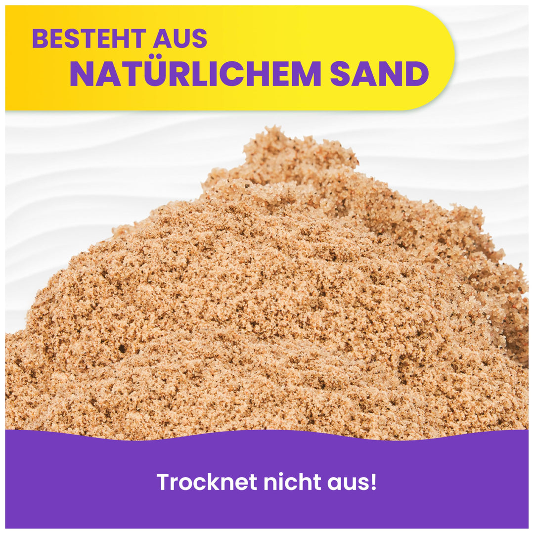 Kinetischer Sand 5 kg Naturbraun für Kinder ab 3 Jahren - Bild 4