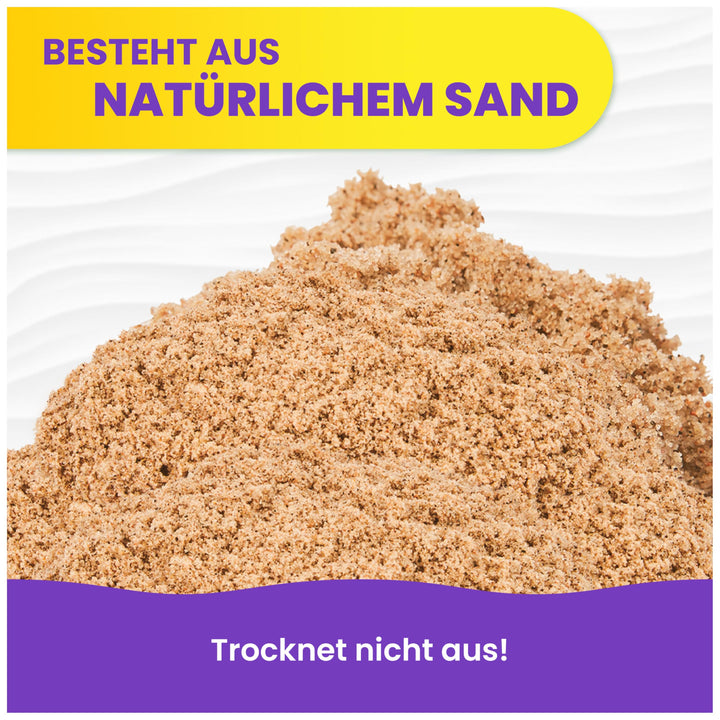 Kinetischer Sand 5 kg Naturbraun für Kinder ab 3 Jahren - Bild 4