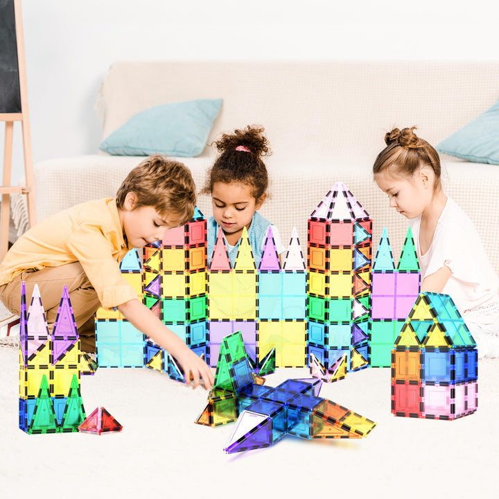 Magnetfliesen 100-teilig transparent 3D Bausteine ab 3 Jahre - Bild 2