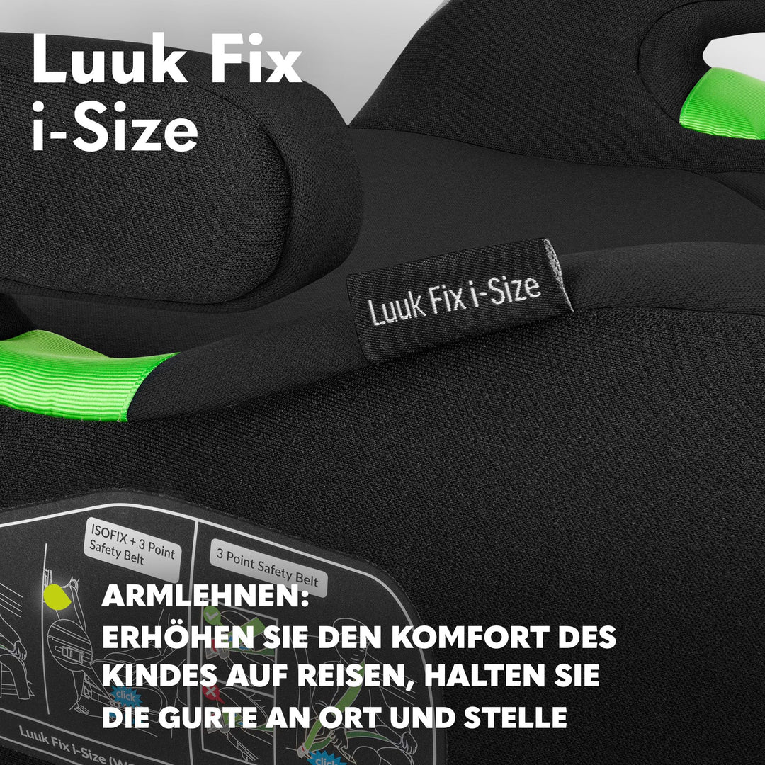 Kindersitzerhöhung ISOFIX i-Size 125–150 cm mit Armlehnen - Bild 3
