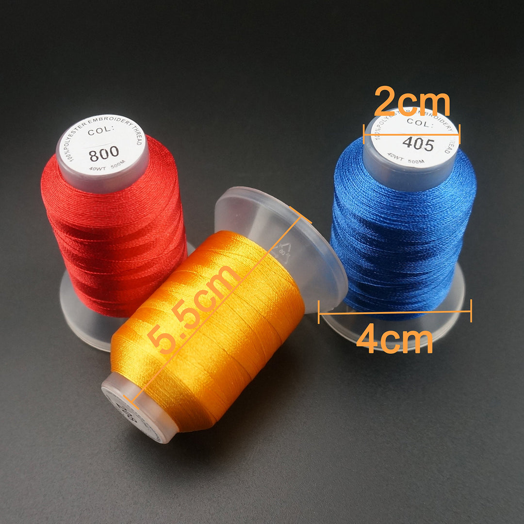 Stickgarn Polyester 40 Farben Set 500m je Spule Gewicht 40wt - Bild 2