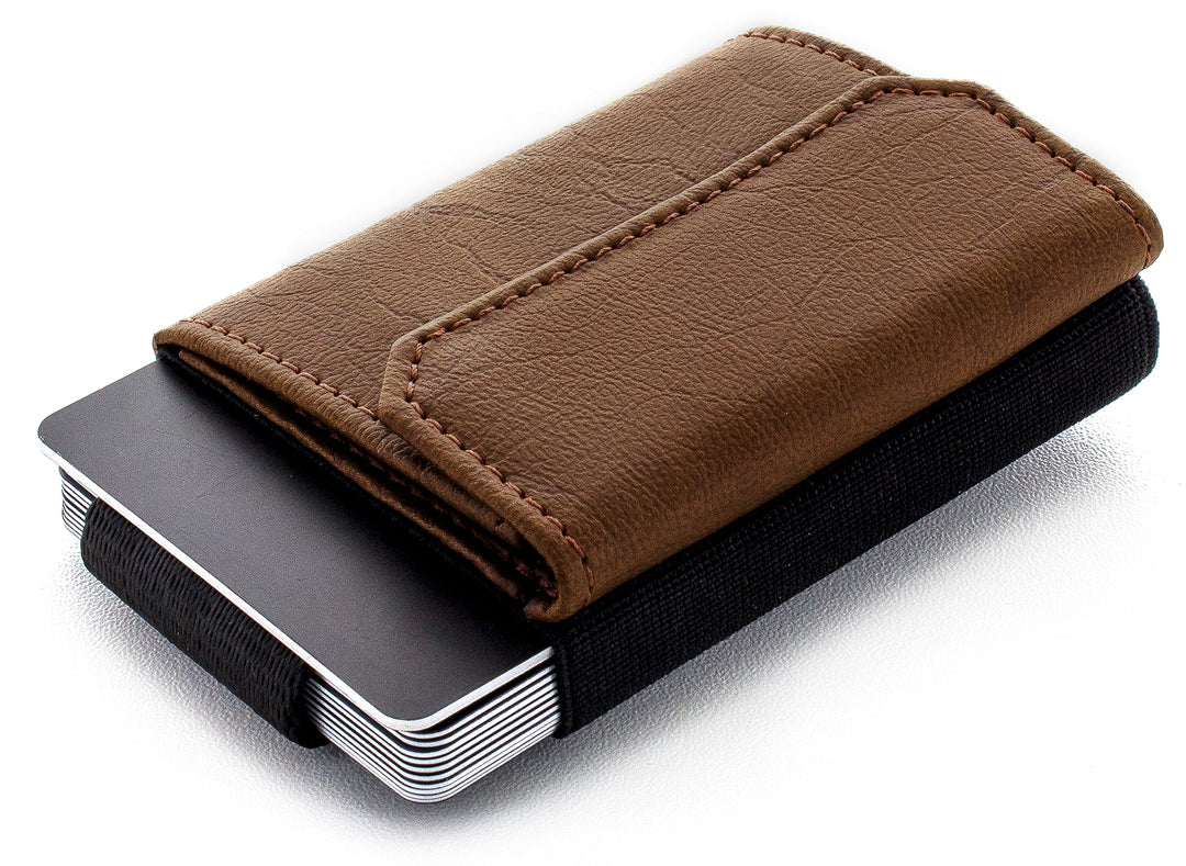 Slim Wallet Vegan mit Münzfach 13 Karten Kreditkartenformat