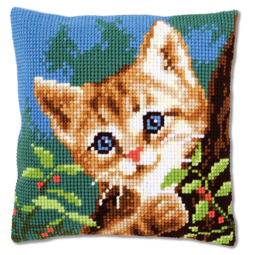 Kreuzstich-Kissenset vorgedruckt 40x40 cm mit Garn für Anfänger