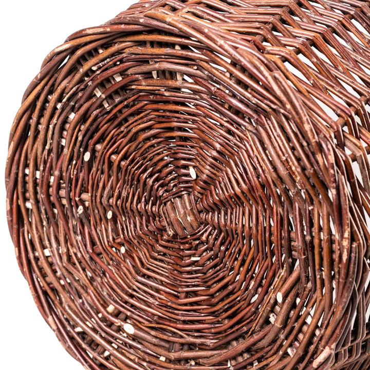 Weidenkorb handgeflochten Ø 50 cm für Kaminholz und Gemüse - Bild 6