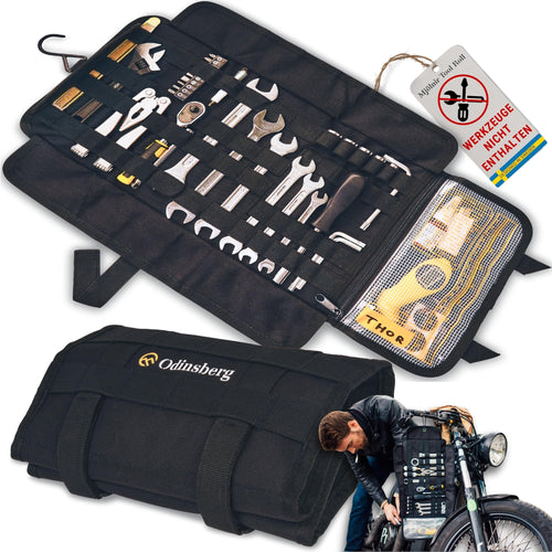 Werkzeugrolle Motorrad 1000D Polyester MOLLE 56 Schlaufen