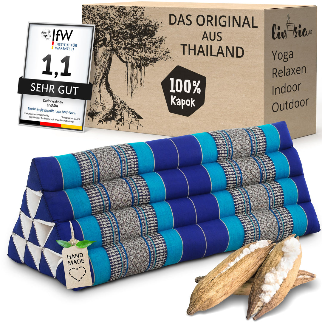 Dreieckskissen Kapok breit 80cm für Paare Outdoor Meditation